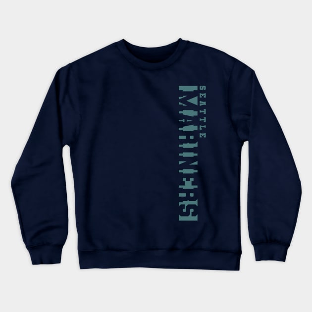 Mariners Seattle Crewneck Sweatshirt by Nagorniak